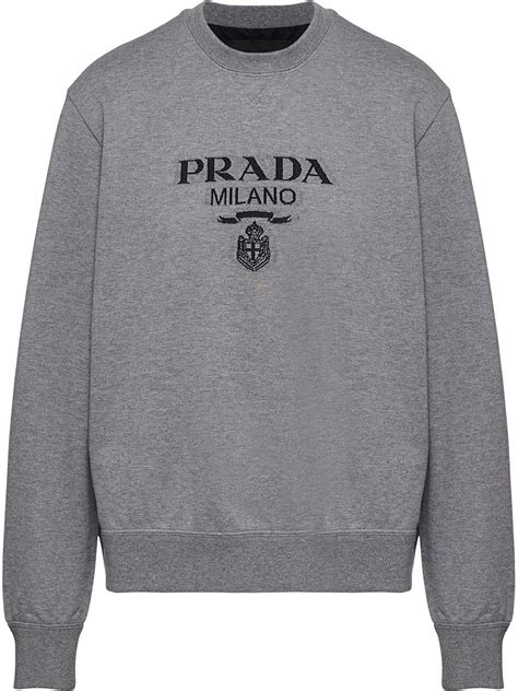 prada sweatshirt grey|prada jumpsuit men's.